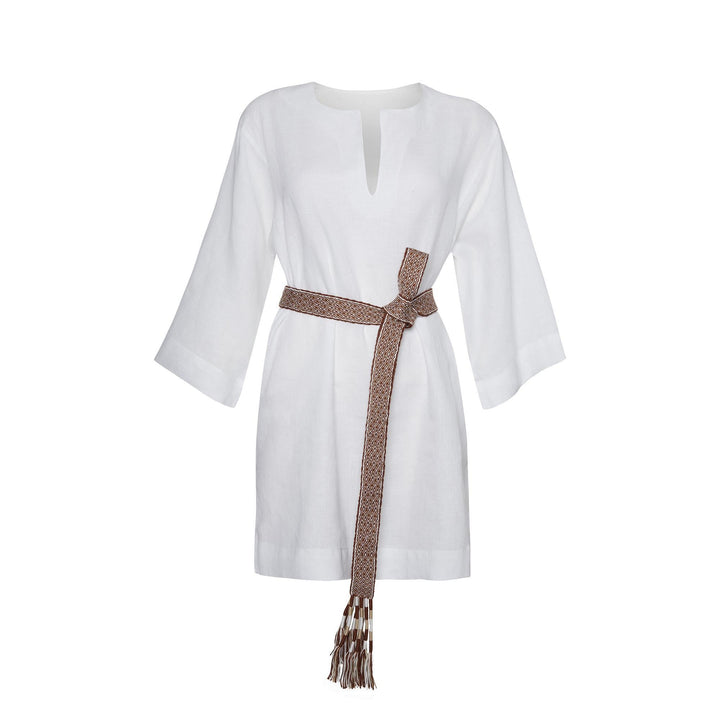 Carpana Belt - Brown/Ecru