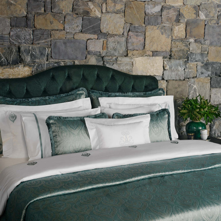 Lumina Jacquard Decorative Cushion Cover - Forest Green