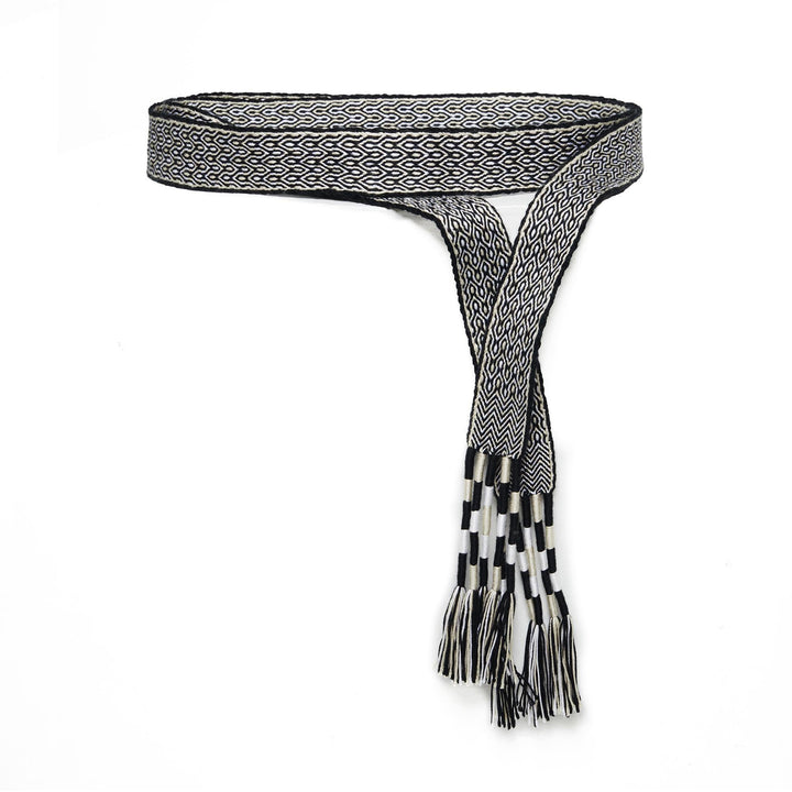 Carpana Belt - Black/Ecru