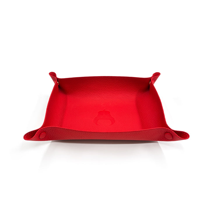 Leather Wallet Tray - Red