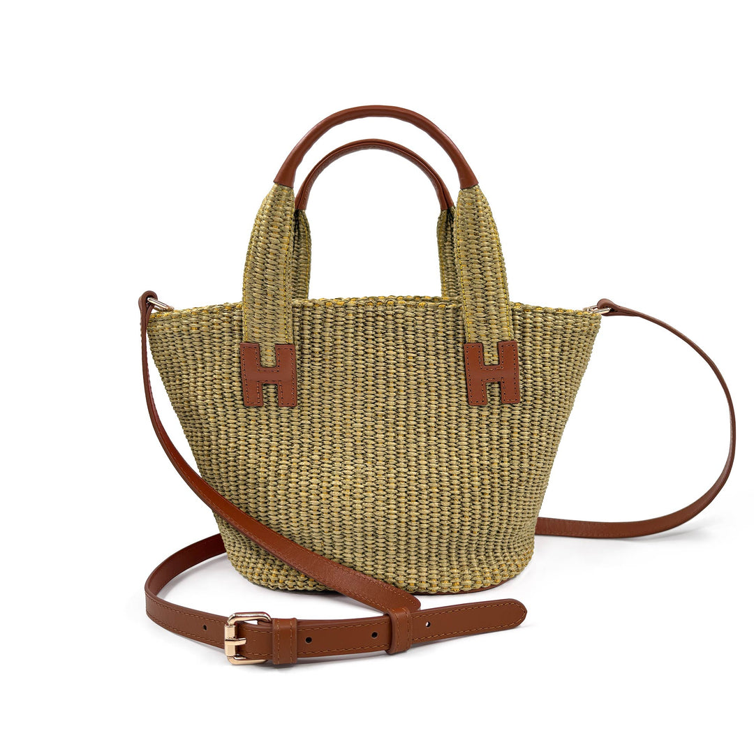 Raffia Mini Bag - Green
