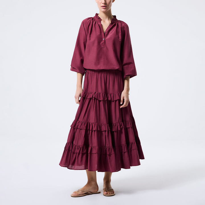 Azalea Skirt - Burgundy