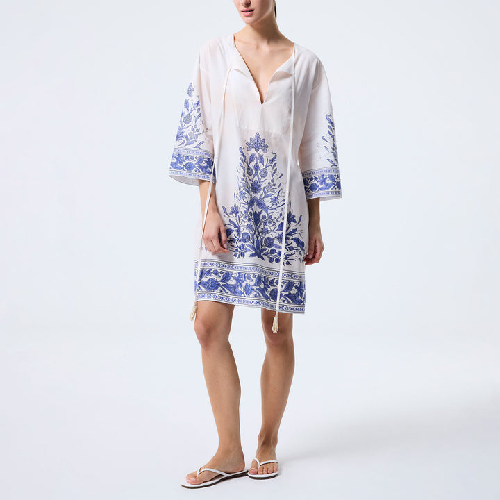 Nergis Short Tunic - Dark Blue