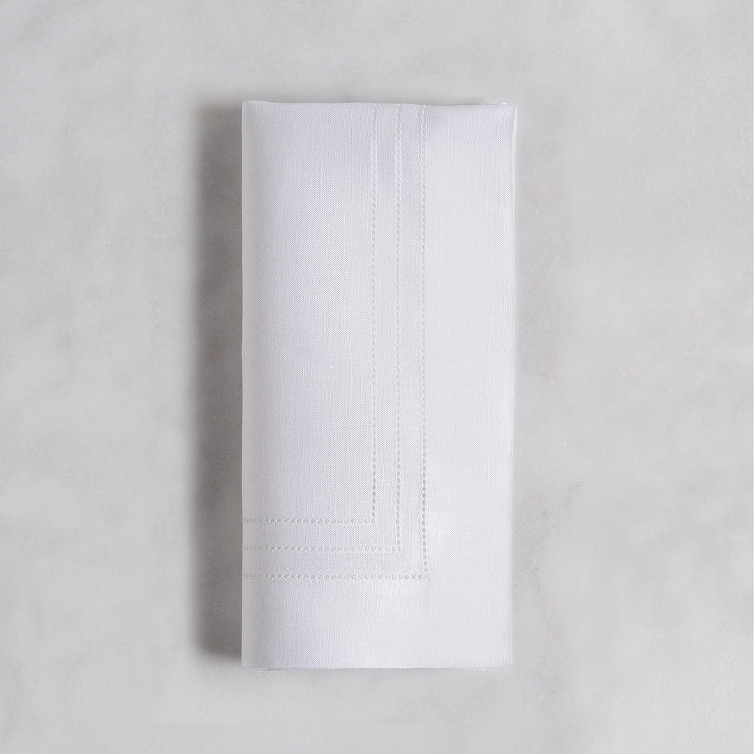 Napkin with Three Row Hemstitch