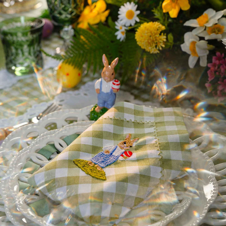 Seferî Storyteller Plate Charm - Bunny Family - Set of 4