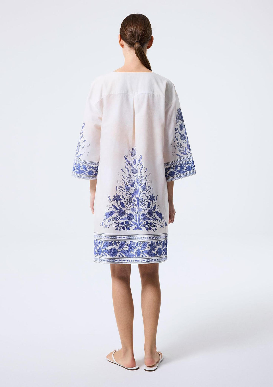 Nergis Short Tunic - Dark Blue