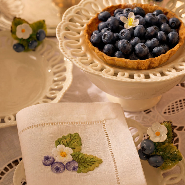 Seferî Embroidered Napkin - Berries - Set of 4