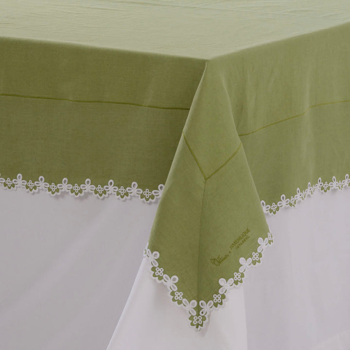 Seferî Linen Tablecloth with Openwork Embroidery
