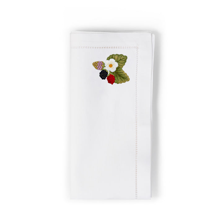 Seferî Embroidered Napkin - Berries - Set of 4