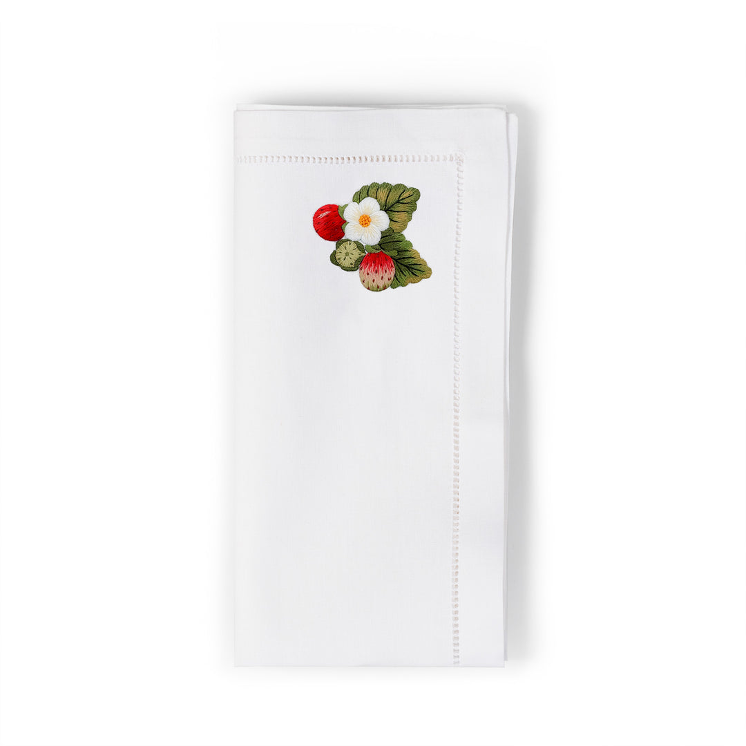 Seferî Embroidered Napkin - Berries - Set of 4