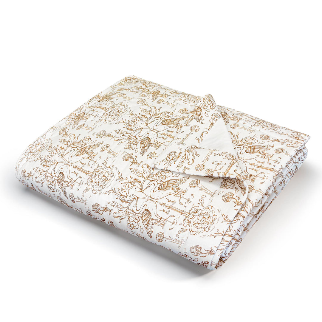 Everbound Quilted Bed Cover - White