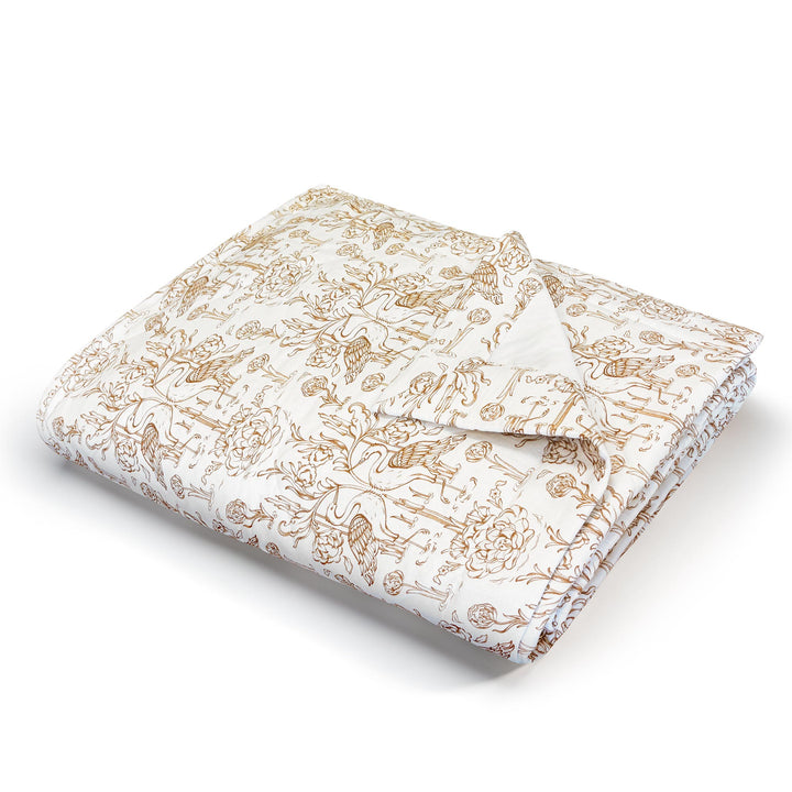 Everbound Quilted Bed Cover - White
