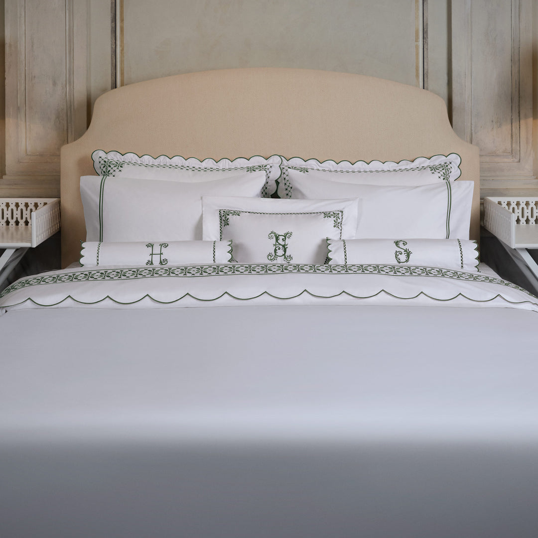 Seferî Flower Garden Boudoir Sham - Green