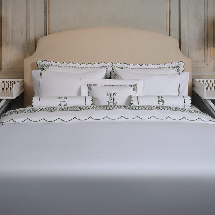 Seferî Flower Garden Boudoir Sham - Green