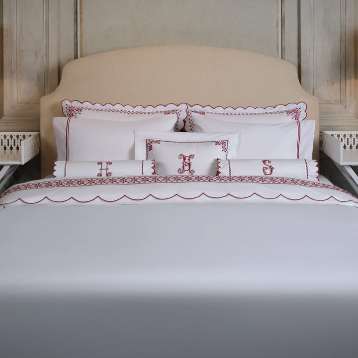 Seferî Flower Garden Boudoir Sham - Pink