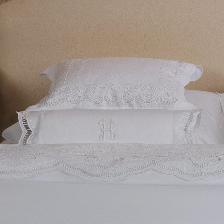 Seferî Heritage Bolster Cushion Cover with Monogram Embroidery