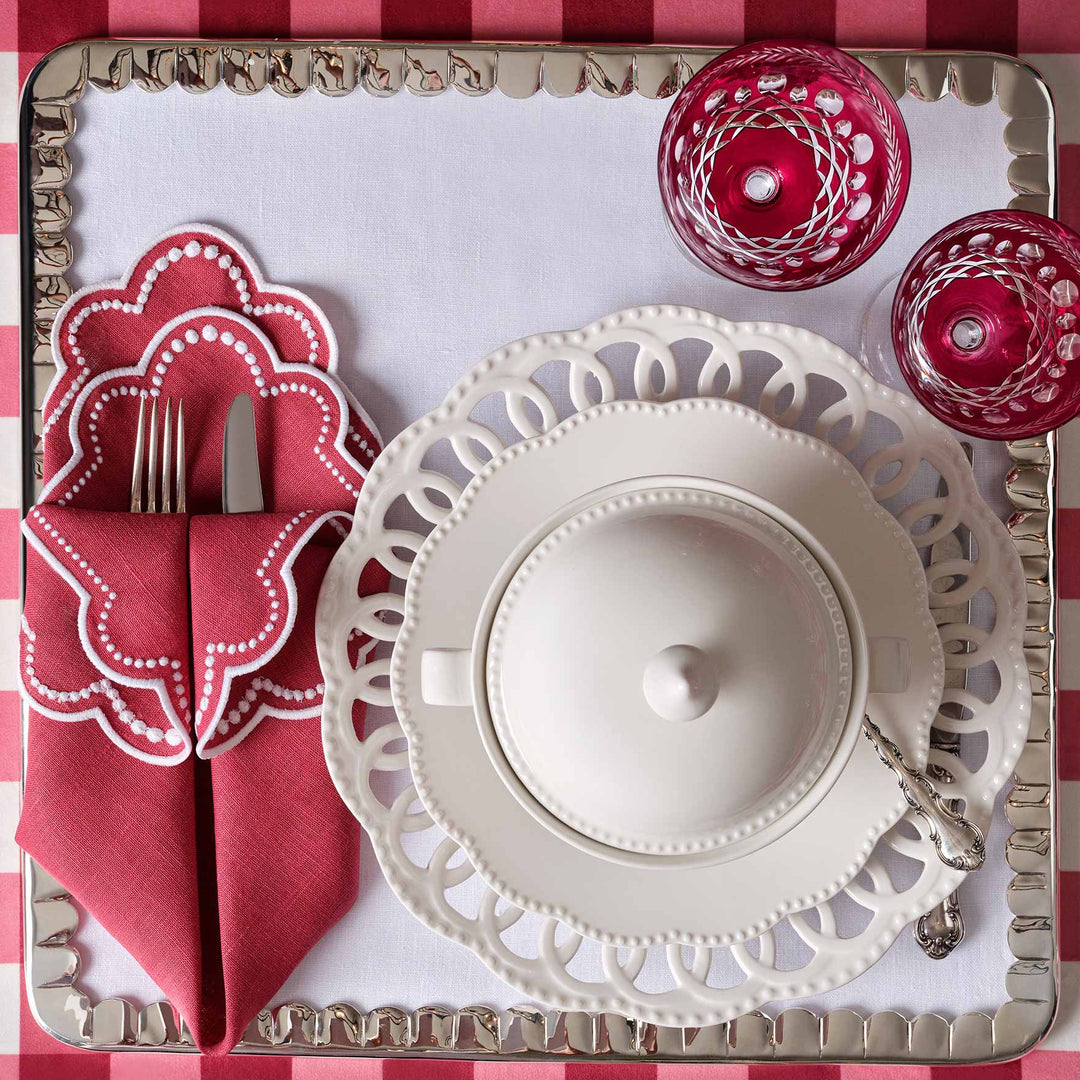 Seferî Pearl Napkin - Pink