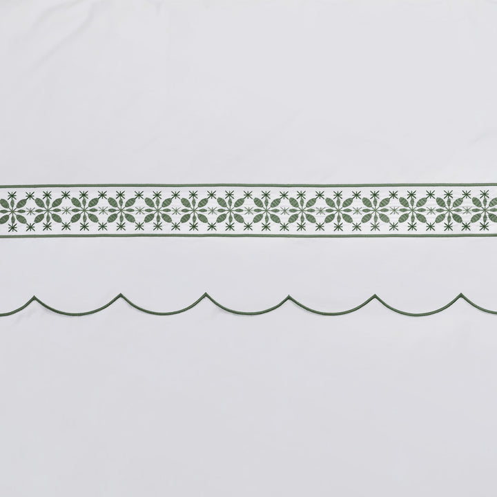 Seferî Flower Garden Duvet Cover - Green