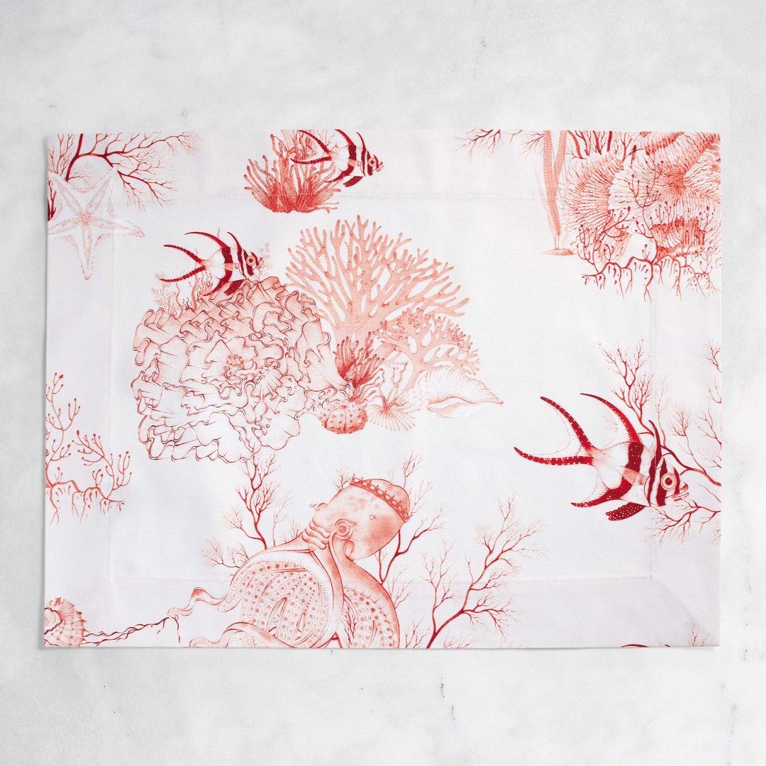 Aegean Sea Placemat - Coral