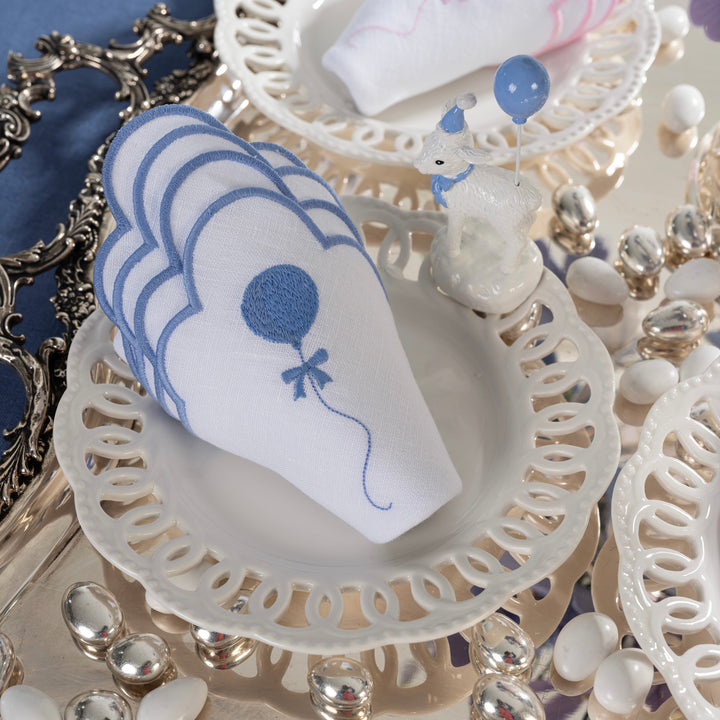 Seferî Storyteller Plate Charm - Joyful Lambs - Blue Balloon - Set of 4