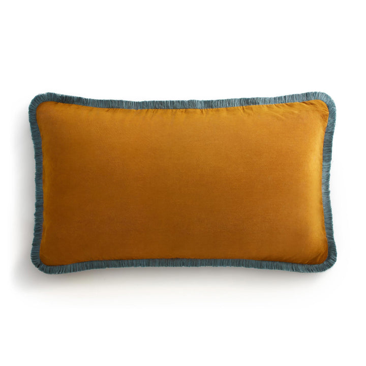 Pica Velvet Decorative Cushion Cover - Yellow