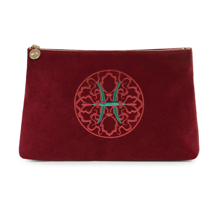 Zodiac Clutch - Burgundy