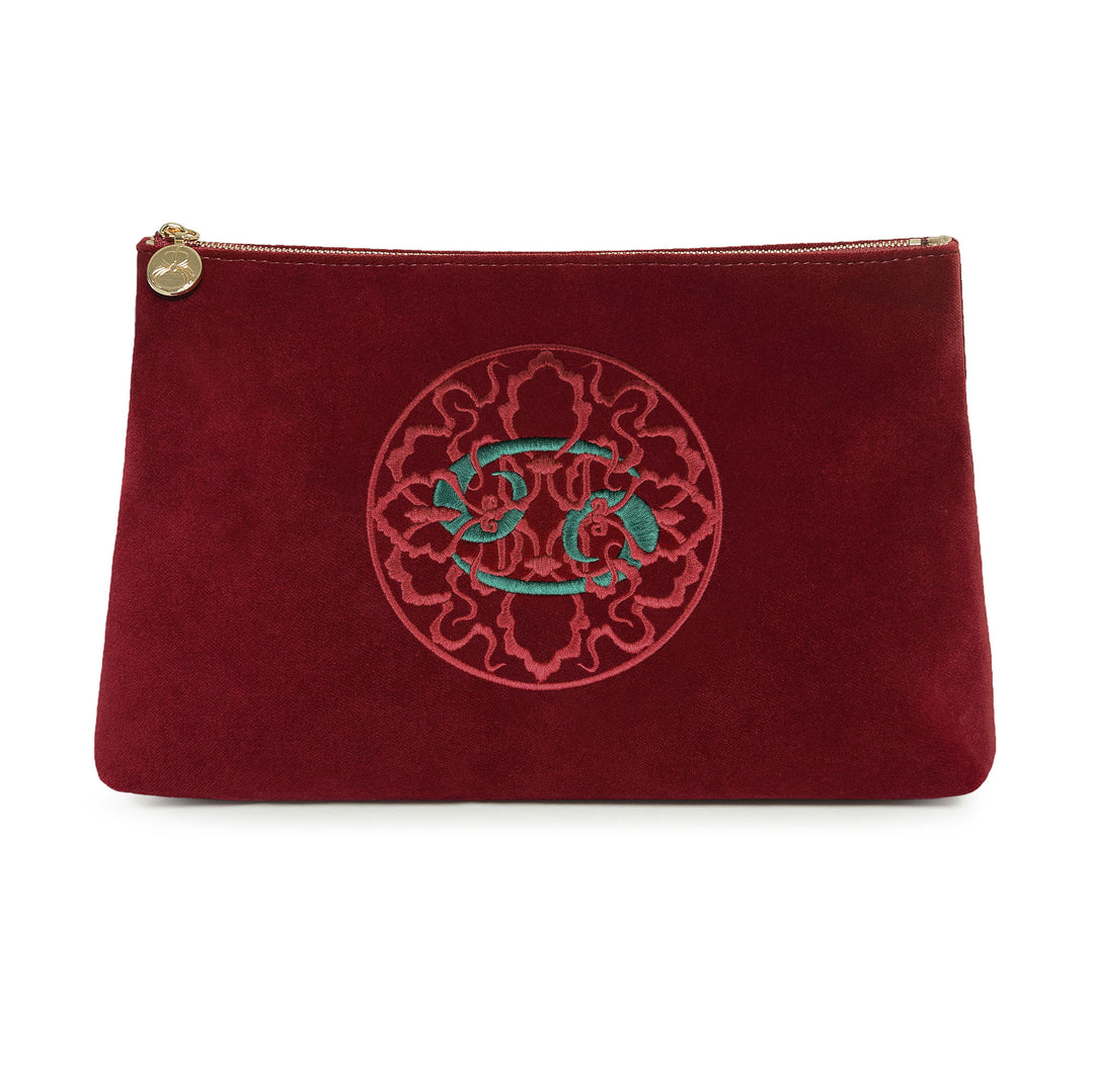 Zodiac Clutch - Burgundy