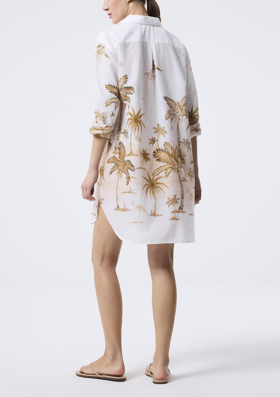 Anka Island Shirt Dress - Mustard