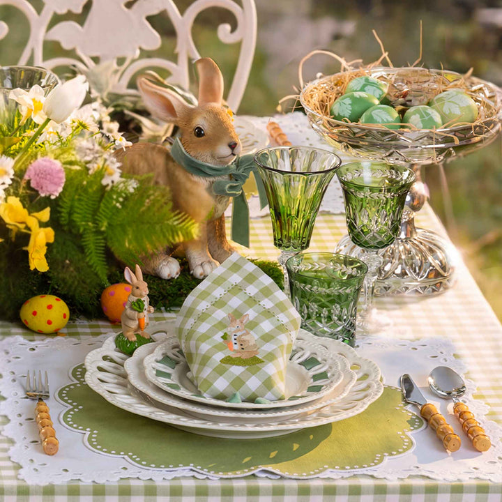 Seferî Plaid Napkin - Bunny Family - Set of 4