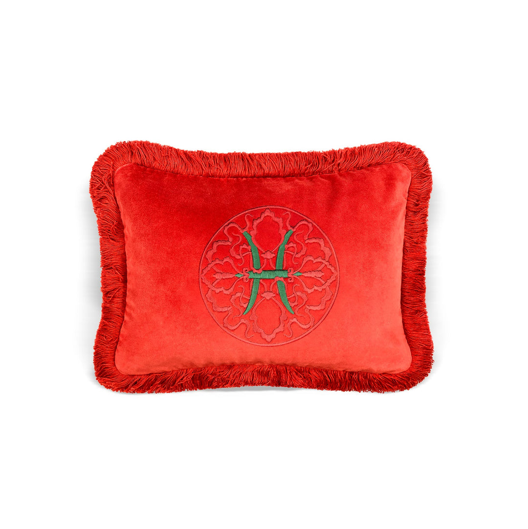 Zodiac Decorative Cushion - Red