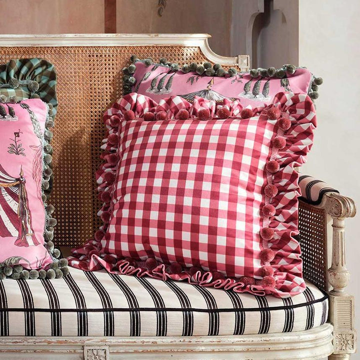 Seferî Crossroads Decorative Cushion - Pink