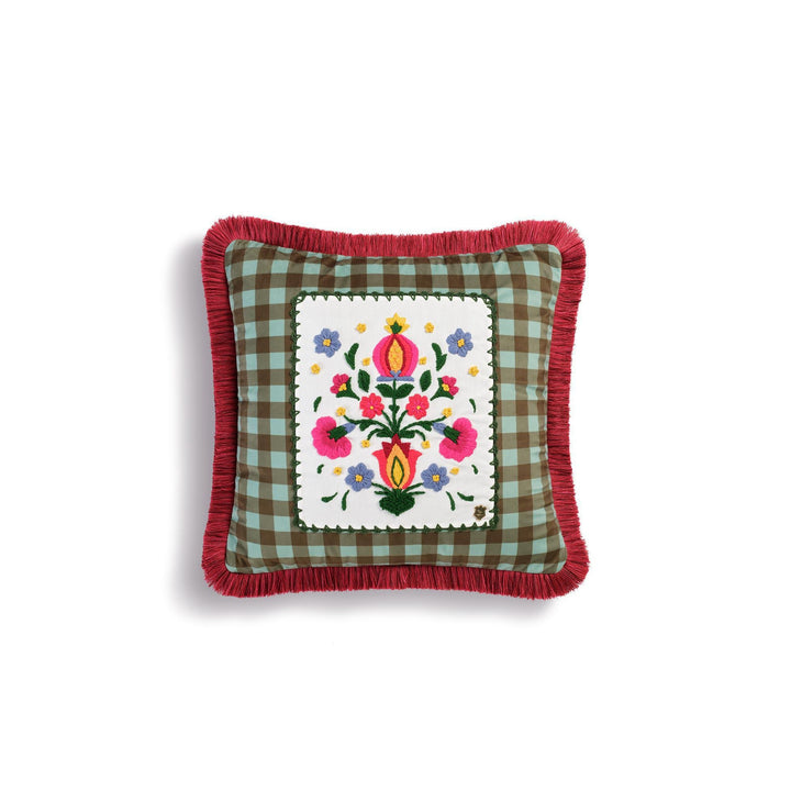 Seferî Caravan Decorative Cushion - Green
