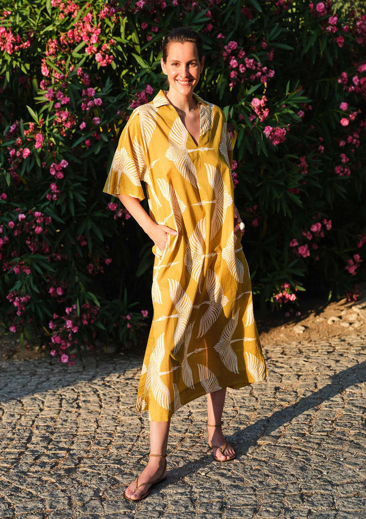 Wings Midi Kaftan - Green
