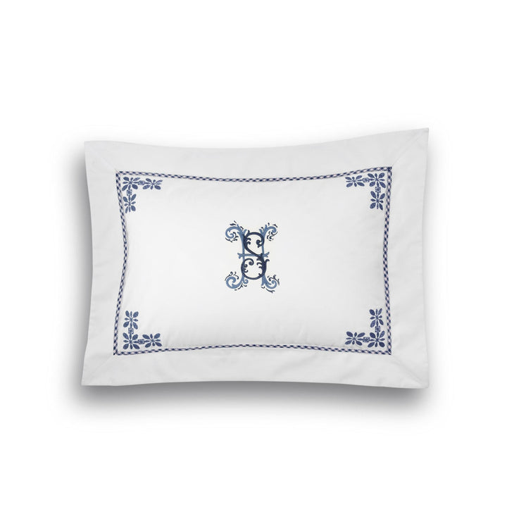 Seferî Flower Garden Boudoir Sham - Blue