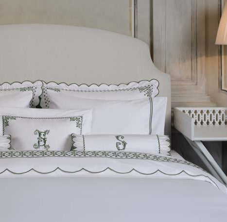 Seferî Flower Garden Duvet Cover - Green