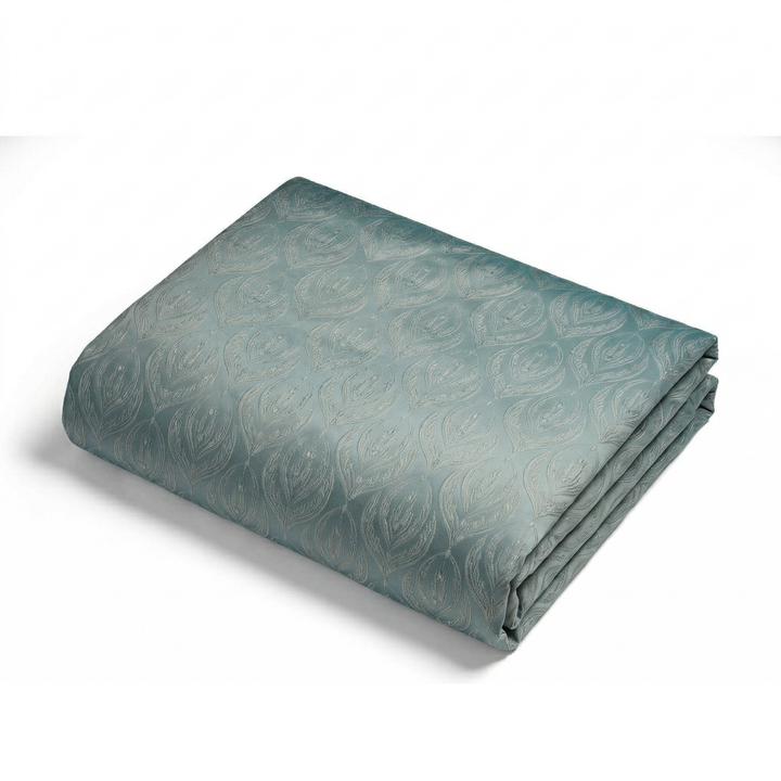 Lumina Jacquard Bed Cover - Forest Green